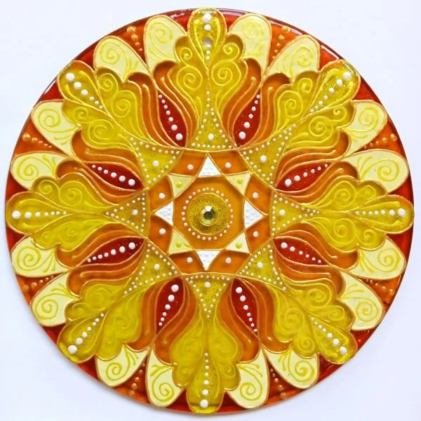 "Když Slunce tančí v Duši mé" - harmonizační mandala (Suncatcher)