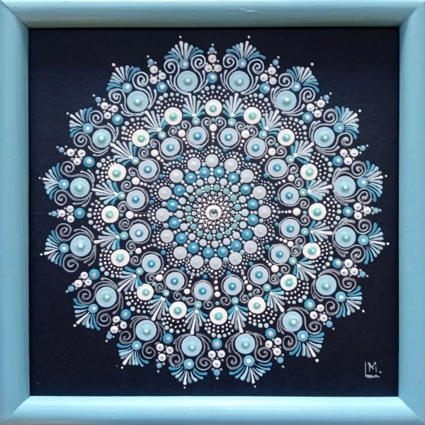 Mandala - "Awenilien" - tečkovaná mandala klidu a  vnitřní volnosti a Harmonie