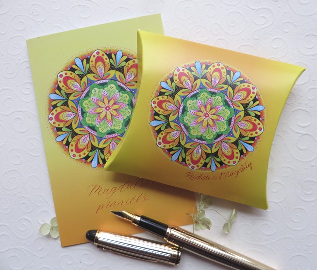 Přáníčko "Mandala" s autorskou mandalou