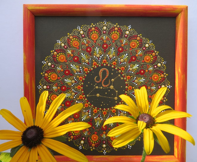 Mandala zvěrokruhu - "Lev"