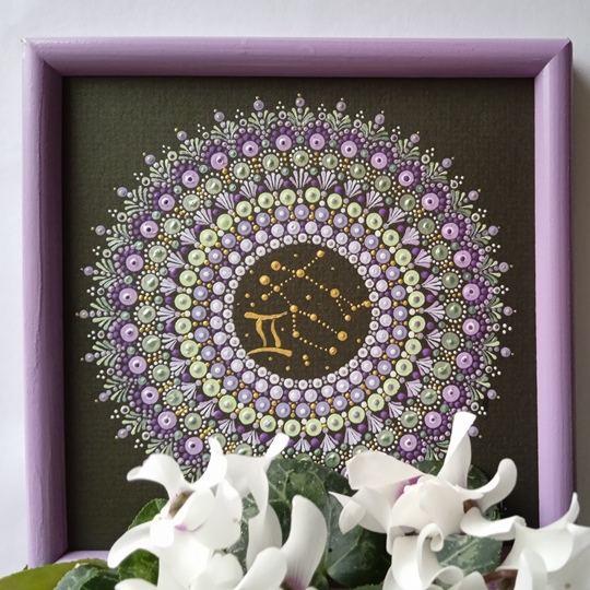 Mandala zvěrokruhu - "Blíženci"