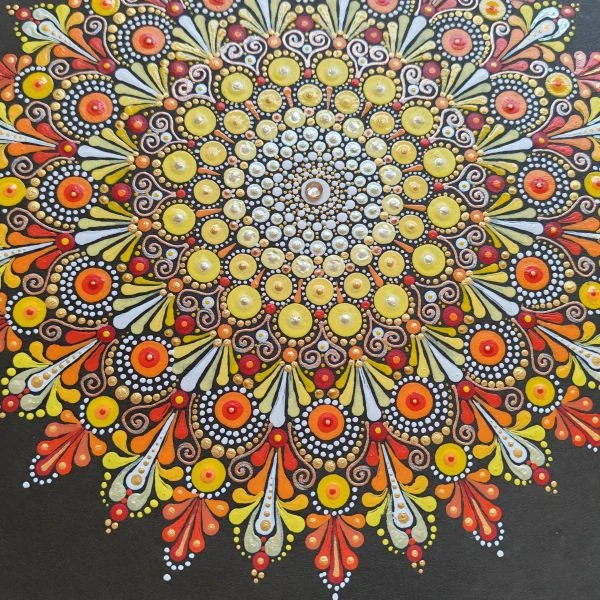"Soliweldie"- tečkovaná mandala Radosti, optimismu, spontaneity