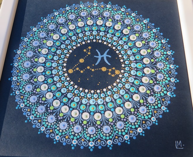 Mandala zvěrokruhu - "Ryby"