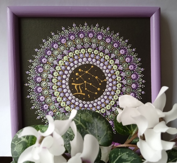 Mandala zvěrokruhu - "Blíženci"