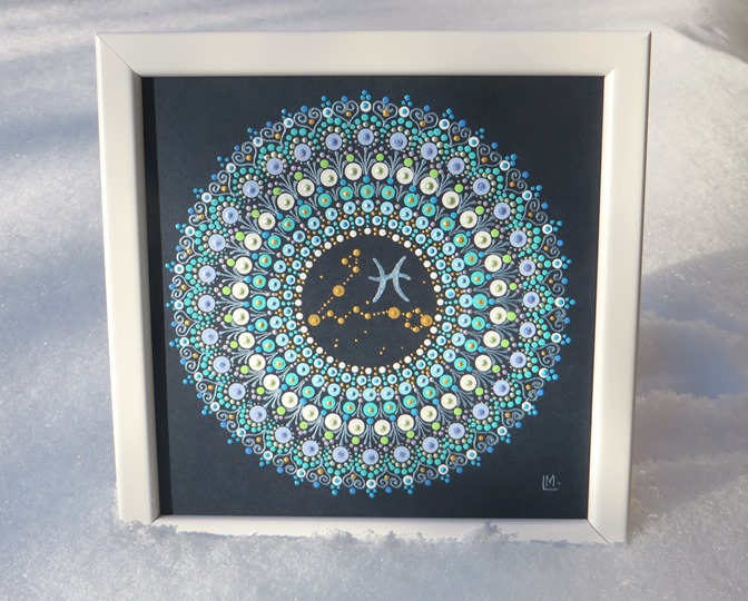Mandala zvěrokruhu - "Ryby"