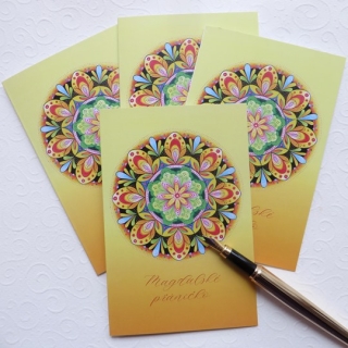 Přáníčko "Mandala" s autorskou mandalou