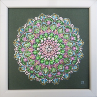Mandala - "Refiaré" - tečkovaná mandala sebeobrody, svébytnosti a Lásky
