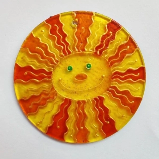 Veselé sluníčko k zavěšení do okna - Suncatcher