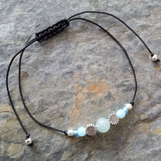 Shamballa minimalistický náramek s Aventurínem