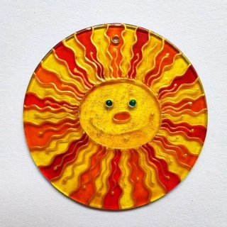 Veselé sluníčko k zavěšení do okna - Suncatcher