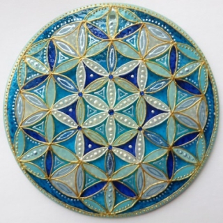 "Květ Života" - modrý